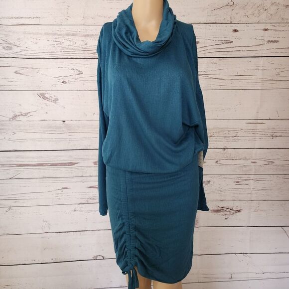 Free People Sundown Long Sleeve Mini Dress Small NWT - Picture 2 of 5